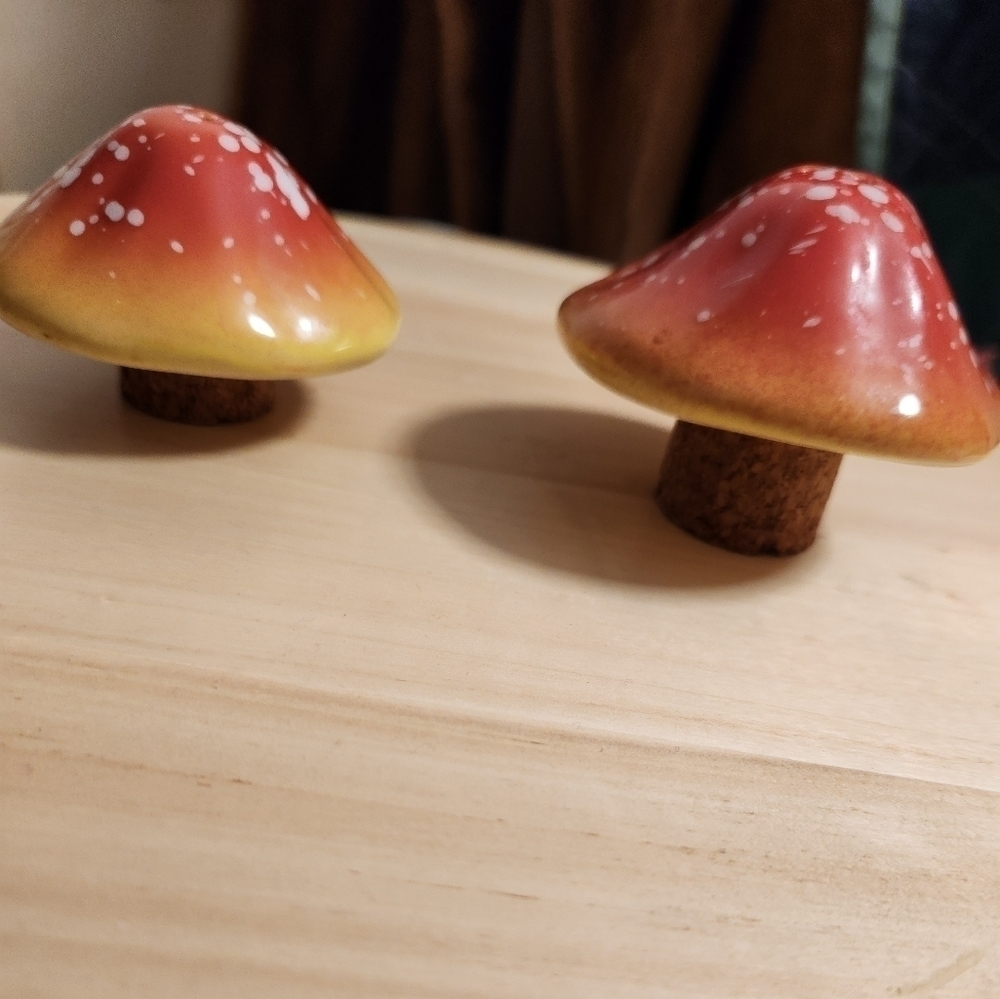 Anthropologie mushroom salt & pepper shakers